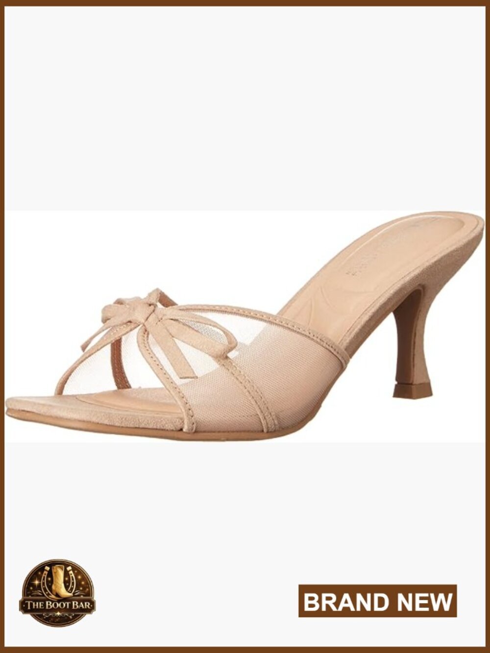 Women's Heeled Sandals with Kitten Heel Open Peep Toe Ankle Strap Rhinestone Bow